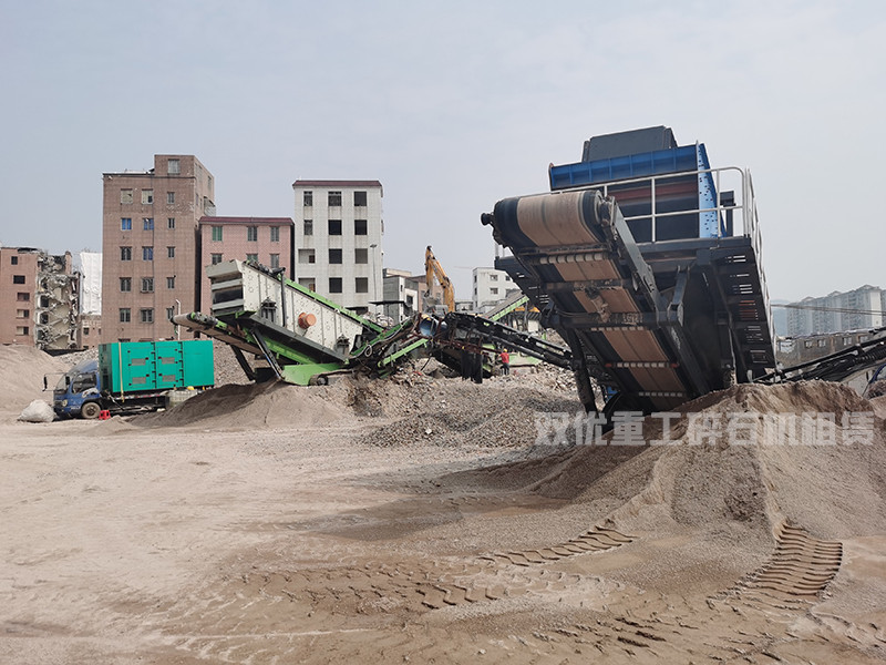 广东石灰岩制砂生产线配置 移动破碎站200吨